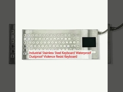 teclado industrial de aço inoxidável impermeável à poeira resistente à violência teclado