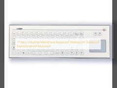 71 teclas teclado de membrana industrial impermeável à poeira impermeável à explosão teclado