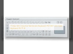 71 teclas Mini teclado de membrana industrial IP67 IK07 teclado anti-estático F8-TP-B