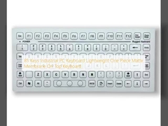 85 teclas teclado de PC industrial leve Membrana de uma peça em cima do teclado