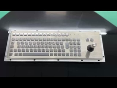 Teclado industrial em aço inoxidável com joystick