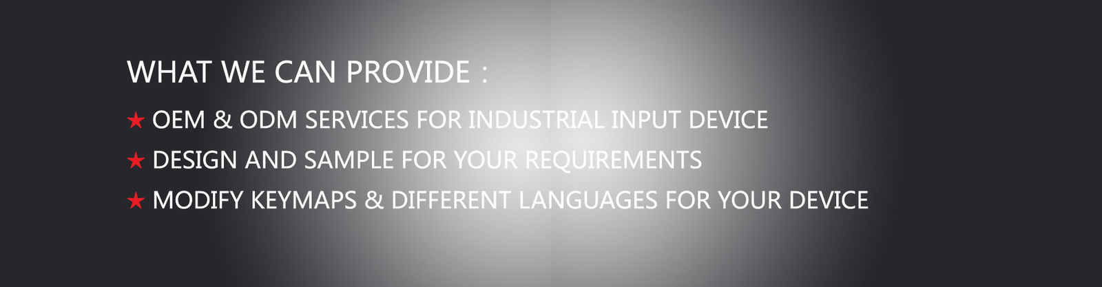 Teclado industrial con panel táctil