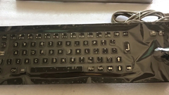 Rugged metal keyboard with trackball or touchpad