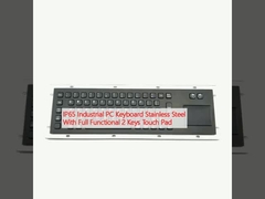 IP65 Industrial PC Keyboard Stainless Steel With Full Functional 2 Keys Touch Pad