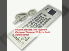 Industrial Stainless Steel Keyboard Waterproof Dustproof Violence Resist Explosionproof