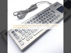 Industrial Stainless Steel Keyboard With Touchpad For PC USB Port Type A Interface