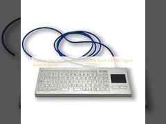Stainless Steel Industrial Keyboard With Touch Pad IP67 Signal Isolation Barrier