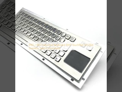 IP65 / IK07 Industrial Keyboard With TouchPad SUS304 Stainless Steel Customized