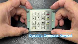 60*60 Compact design 16 keys stainless steel keypad IP65 USB interface