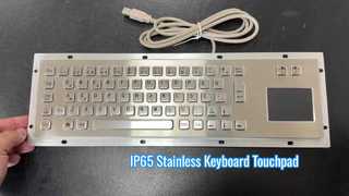 Clavier en acier inoxydable avec pavé tactile IP65, interface USB pour KIOSQUE et contrôle industriel
