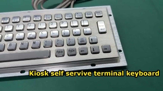 KIOSK keyboard terminal layanan mandiri 65 kunci baja tahan karat tahan air IP65