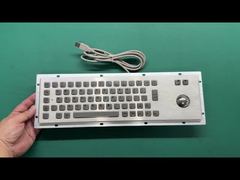 تتكامل لوحة المفاتيح الصناعية المصنوعة من الفولاذ المقاوم للصدأ مع Trackball IP65 لمحطات الخدمة الذاتية للأكشاك