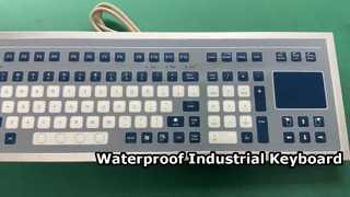 Industrieel membraantoetsenbord met touchpad IP67 waterdicht