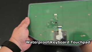 Clavier en caoutchouc de silicone F8 avec rétroéclairage du pavé tactile