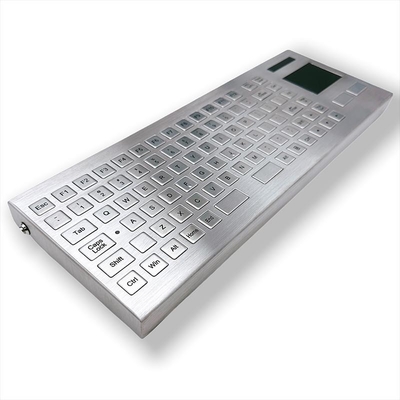Qualität  IP67 Desktop Stainless Steel Keyboard Waterproof Industrial Wireless Keyboard 2.4G desktop design usine