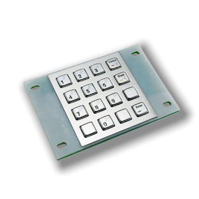 Qualité  Reliable Public Interface: 16-Key Stainless Steel Industrial Numeric Keypad with Tactile Confirmation for Error Reduction in Noisy Public Spaces usine