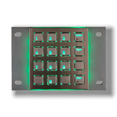 quality  Reliable Public Interface : 16-Key Stainless Steel Industrial Numeric Keypad for Continuous Service factory