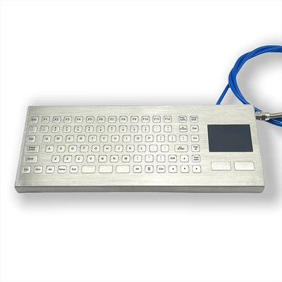 SUS304 Industrial Desktop Keyboard IP67 Stainless Steel Keyboard Violence Resist