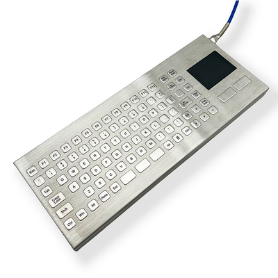 SUS304 Industrial Desktop Keyboard IP67 Stainless Steel Keyboard Violence Resist