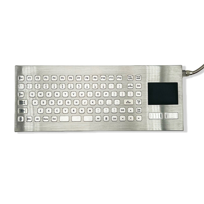 SUS304 Industrial Desktop Keyboard IP67 Stainless Steel Keyboard Violence Resist