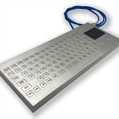 SUS304 Industrial Desktop Keyboard IP67 Stainless Steel Keyboard Violence Resist