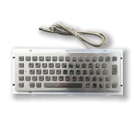 Teclado de acero inoxidable montado en panel F3 Teclado de PC de metal industrial ligero