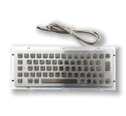 Panel Mounted Stainless Steel Keyboard F3 Lightweight Industrial Metal PC Keyboard