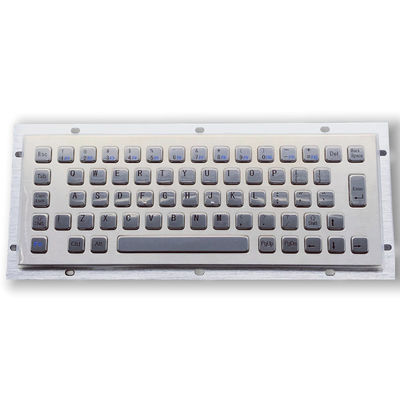 Teclado de acero inoxidable montado en panel F3 Teclado de PC de metal industrial ligero