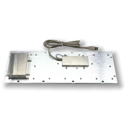 KIOSK IP65/IK07 Stainless Steel Industrial Keyboard With Trackball Waterproof Dustproof  Explosionproof Rear Panel Mounted -40℃