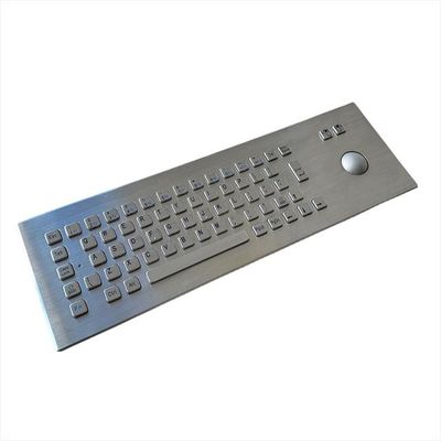 Tableau-clés de kiosque en acier inoxydable monté sur le panneau avant avec trackball