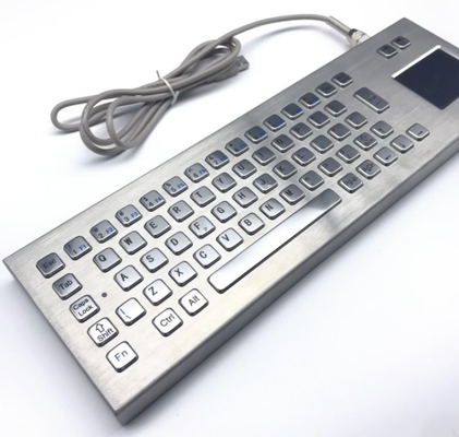 IP65 Industrial Stainless Steel Keyboard Desktop Keyboard waterproof dustproof  -40℃
