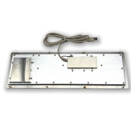 IP65 / IK07 Panel Mount Keyboard Stainless Steel Industrial Keyboard 2 Keys Touch Pad