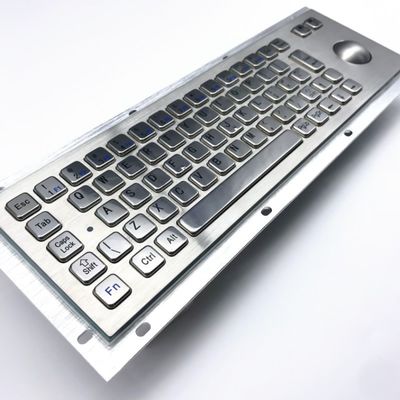 Vandal Proof Kiosk Keyboard dengan Trackball di luar ruangan menggunakan IP65 IK07
