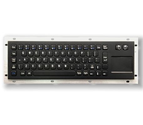 Rear-Panel Mount Stainless Steel Kiosk Keyboard – IP65/IK07 Sealed for Extreme Temperature & Vandal‑Resistant Use