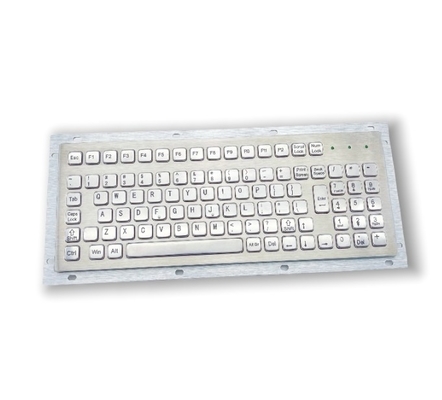 SUS304 Stainless Steel Panel Mount Keyboard Industrial Keyboard With Touch Pad