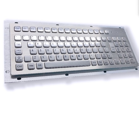 SUS304 Stainless Steel Panel Mount Keyboard Industrial Keyboard With Touch Pad