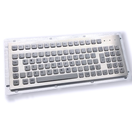 SUS304 Stainless Steel Panel Mount Keyboard Industrial Keyboard With Touch Pad