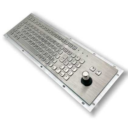 Customized stainless steel sus304 IP65 waterproof Industrial PC Keyboard With 8 Directions Operating Lever Stick