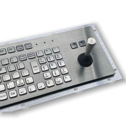 Baja tahan air IP65 tahan debu Industrial Keyboard Dengan Control Stick