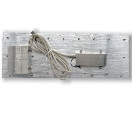 Industrial Stainless Steel Keyboard with Integrated Trackball – Sealed & Impact‑Resistant for Rugged Kiosk Use