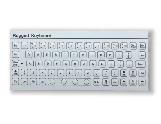IP67 68 Keys Mini Industrial PC Keyboard Lightweight Anti Static Rugged Keyboard Rear Panel Mounted -40℃
