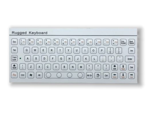 Panel Mounted Industrial Membrane  Keyboard IP68  Clean room Sanitizable Anti-Static 68 Keys