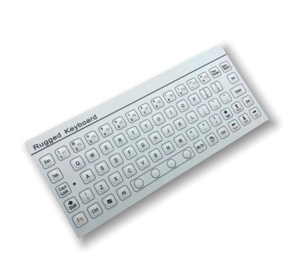 IP67 68 Keys Mini Industrial PC Keyboard Lightweight Anti Static Rugged Keyboard Rear Panel Mounted -40℃