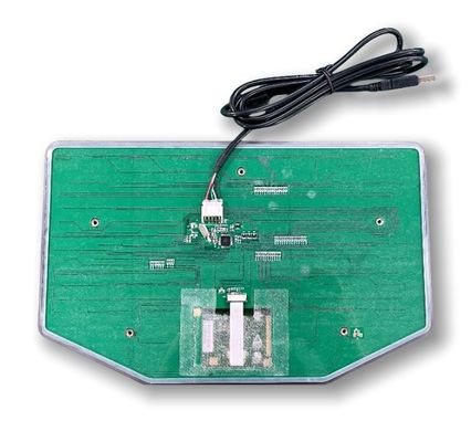 Clavier industriel en silicone IP67. Caractéristiques : rétroéclairage, pavé tactile, 390g, USB, indice -40°C.