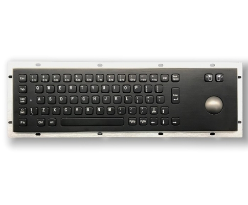 KIOSK IP65/IK07 Stainless Steel Industrial Keyboard With Trackball Waterproof Dustproof  Explosionproof Rear Panel Mounted -40℃
