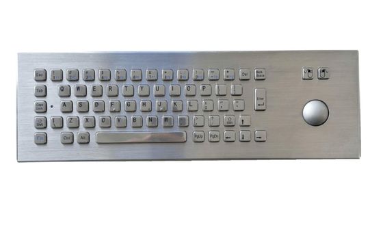 Tableau-clés de kiosque en acier inoxydable monté sur le panneau avant avec trackball