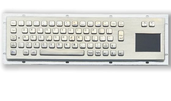 IP65 Waterproof IK09 Impact Resistant Kiosk Selfservice Keyboard with Integrated Touchpad for Industrial Stainless Steel Keyboard Applications
