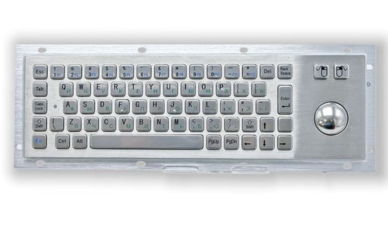 Vandal Proof Kiosk Keyboard dengan Trackball di luar ruangan menggunakan IP65 IK07