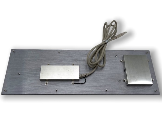 IP67 71 Keys Industrial Membrane Laptop Keyboard integrate TouchPad USB SUPER-SLIM Front Panel Mounted -40℃