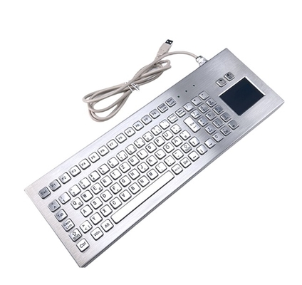SUS304 Desktop Industrial Keyboard With TouchPad F7-TP-C Industrial IP65 Keyboard